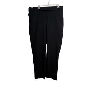 Kim Rogers Curvy Black Pull On Dress Pants Womens Size 16W Stretch Work Career